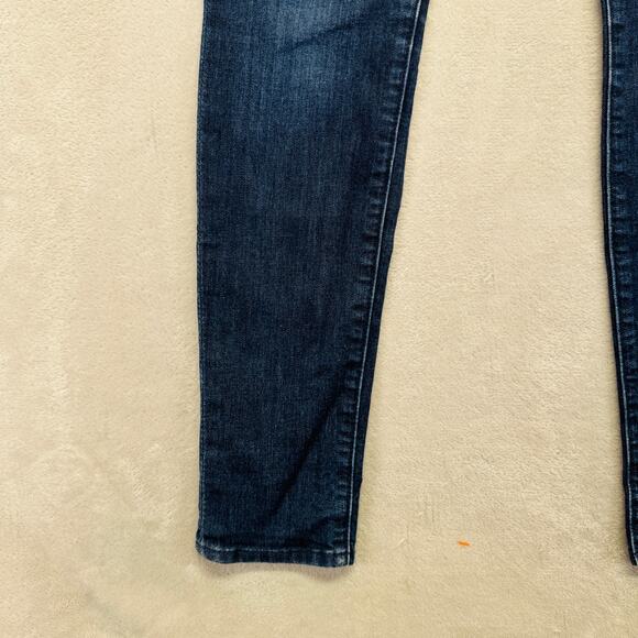 7 For All Mankind Jeans Womens 26 Med Wash Blue Denim Gwenevere‎ High Rise Ankle - Picture 8 of 14